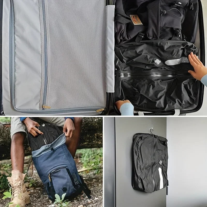 1pc Waterproof and dustproof travel bags  vacuum compression storage bags reusable compression bags  foldable storage