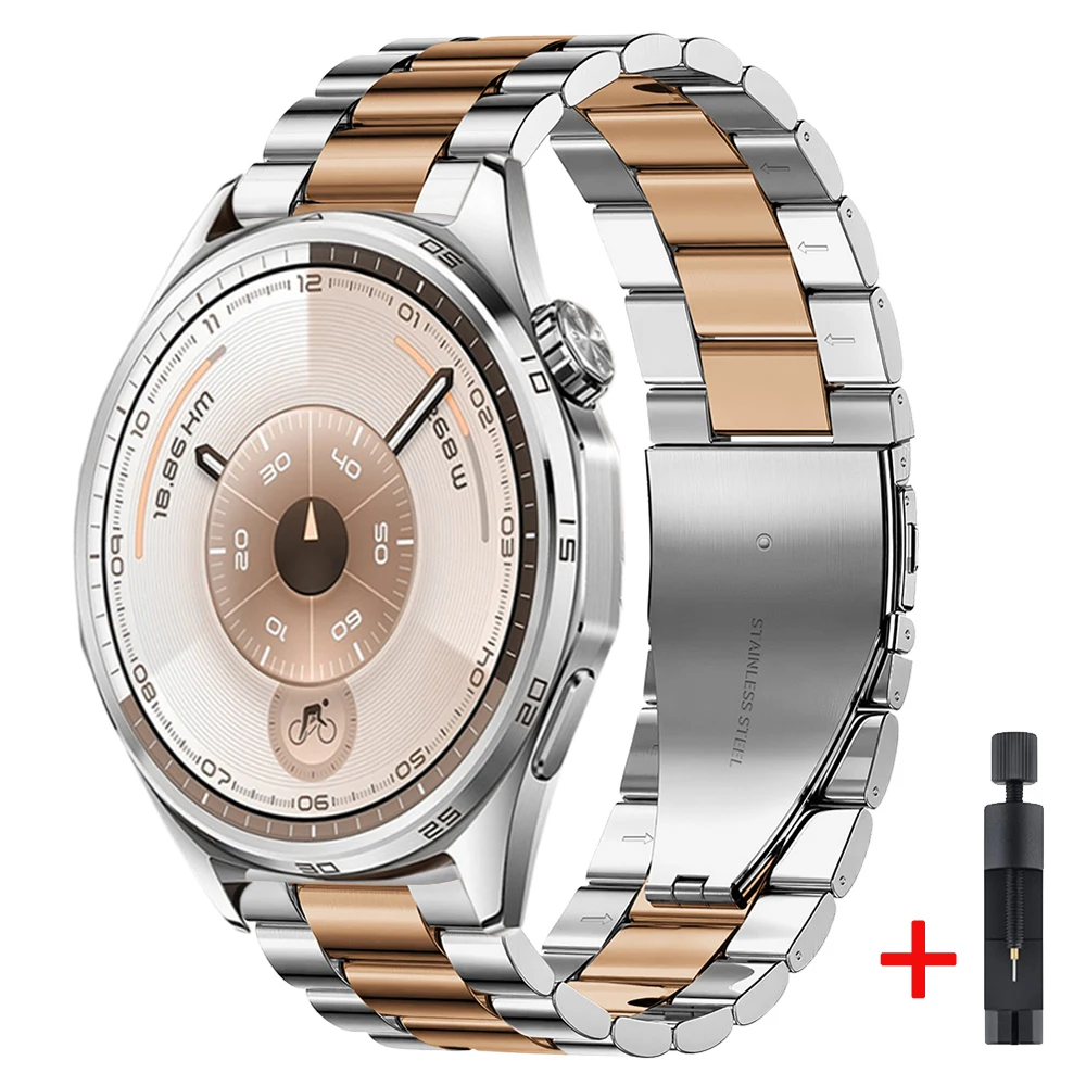 Elegant 22mm Metal Strap - Fashion Wristband