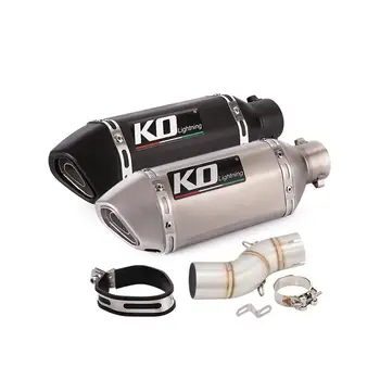 Motorcycle Exhaust Muffler Mid Pipe For SUZUKI SFV650 2009-2016 Tail Escape Stainless Steel Middle Pipe Removable DB Killer