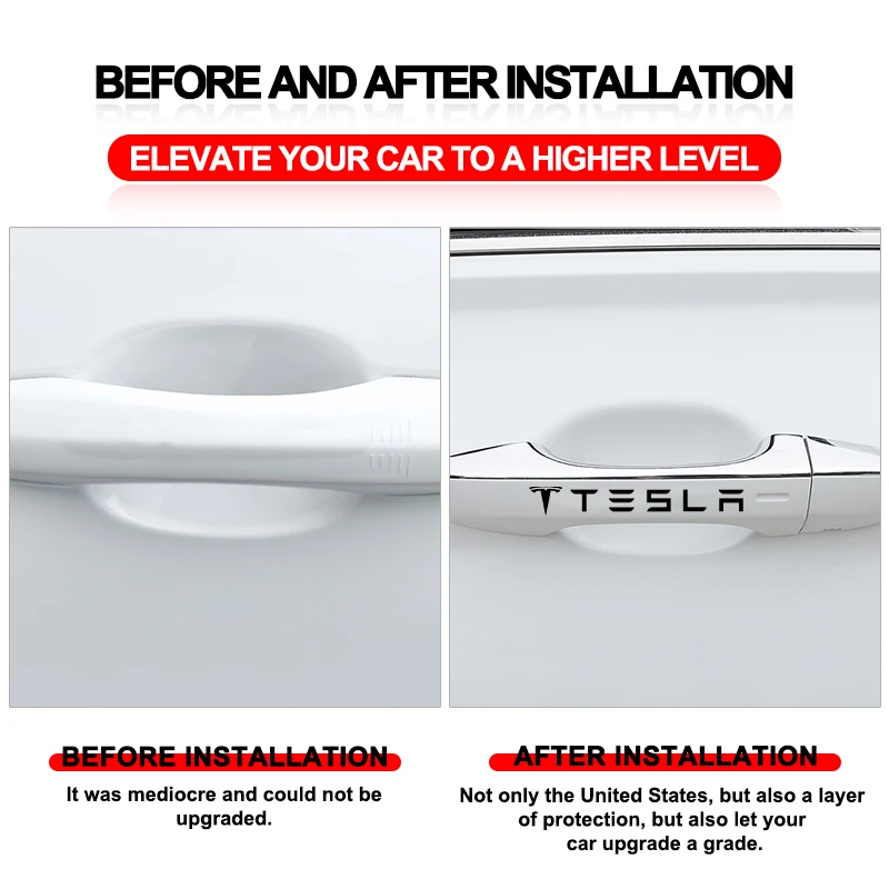 Eenvoudige montage zelfklevende beschermfolie Tesla