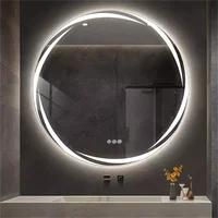 LUVODI 80cm Circle Illuminated Bathroom Backlit Mirror Wall Hang LED Lighted Bathroom Vanity Mirror Anti-fog - Image 2
