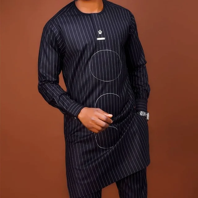 Ukoh Embroidered Mens African Clothing 2 Piece - Image 4