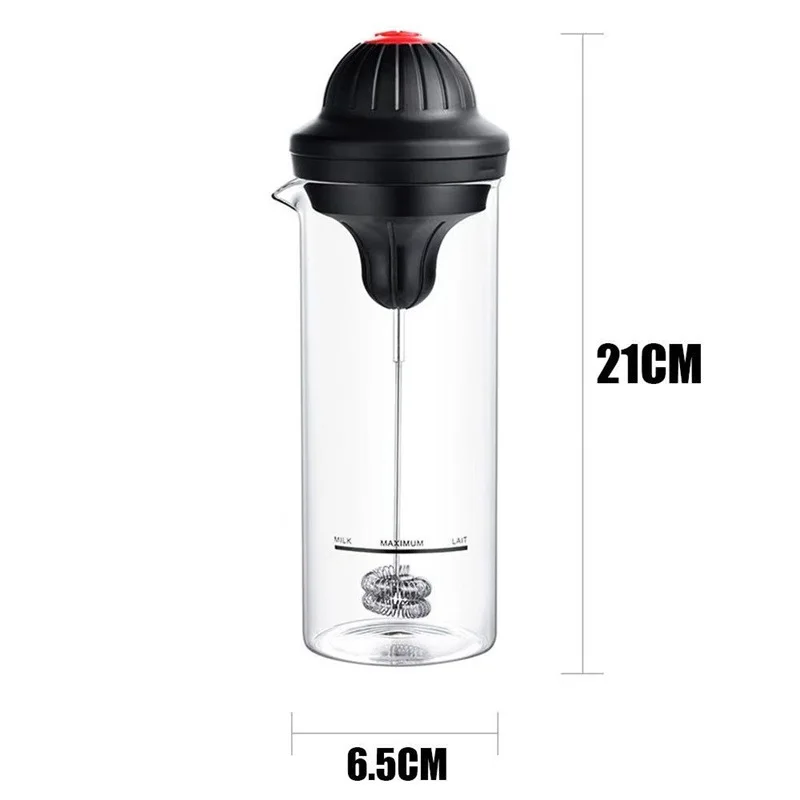 Compact Electric Milk Frother and Mixer for Coffee and Milkshakes