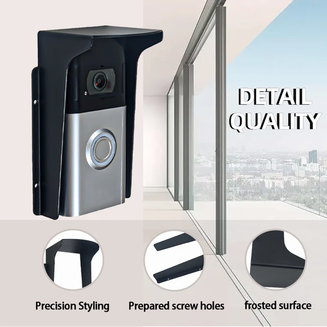 Doorbell Sun Shield Metal Doorbell Rain Cover With Flip Lid Weather Sun Shield For Ring And Other Video 388459