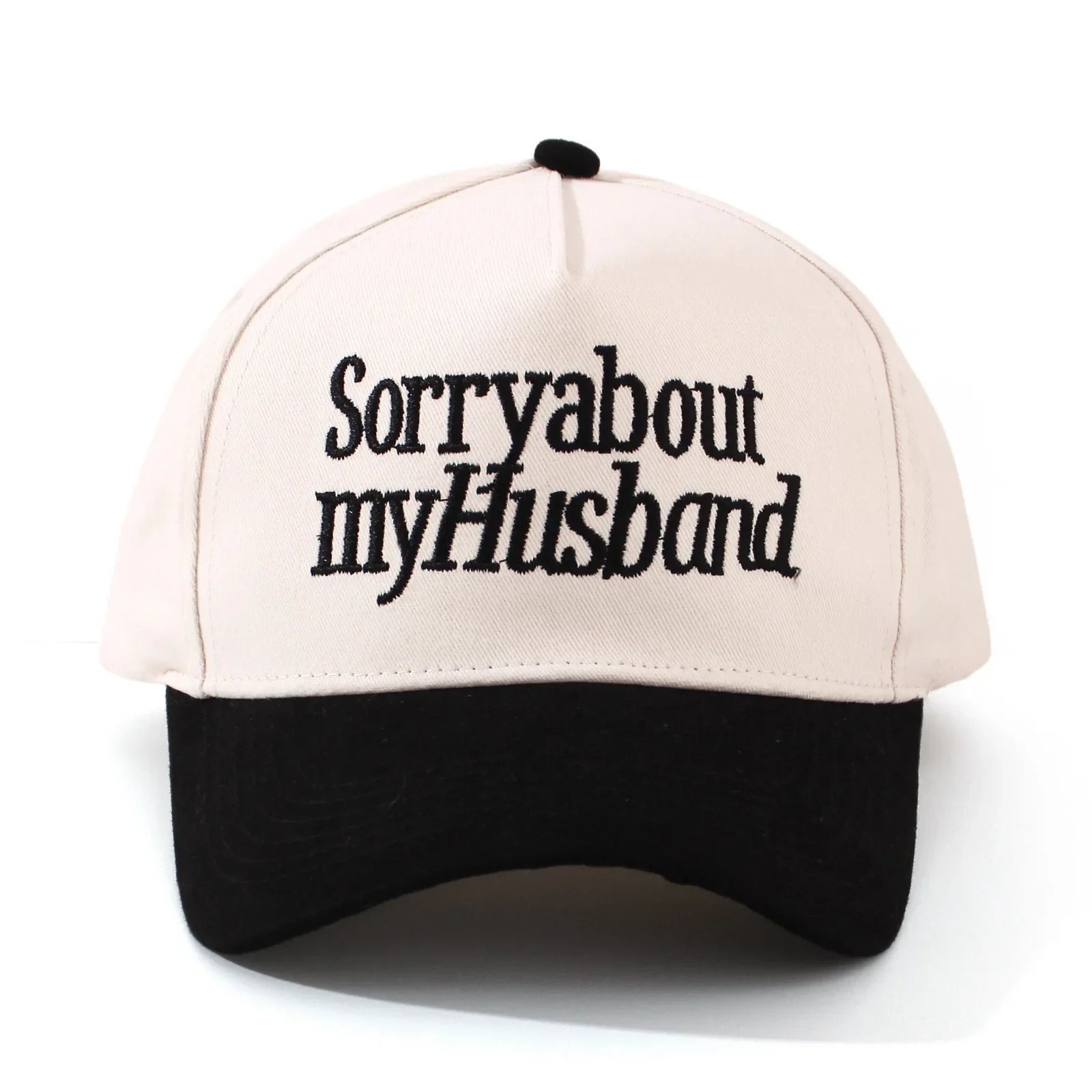 Valentinstag-Baseballmütze für LKW-Fahrer, grenzüberschreitend, „Sorry about My Husband“, Stickerei, farbblockierter Hut für Geschäftszene – Detail 20