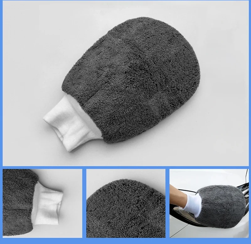 9 stücke Auto Waschen Reinigung Kits Mikrofaser Handtücher Reifen Pinsel Gewachste Baumwolle Handtuch Waschen Schwamm Auto Waschen Handschuhe Auto Reinigung Werkzeuge – Detail 10
