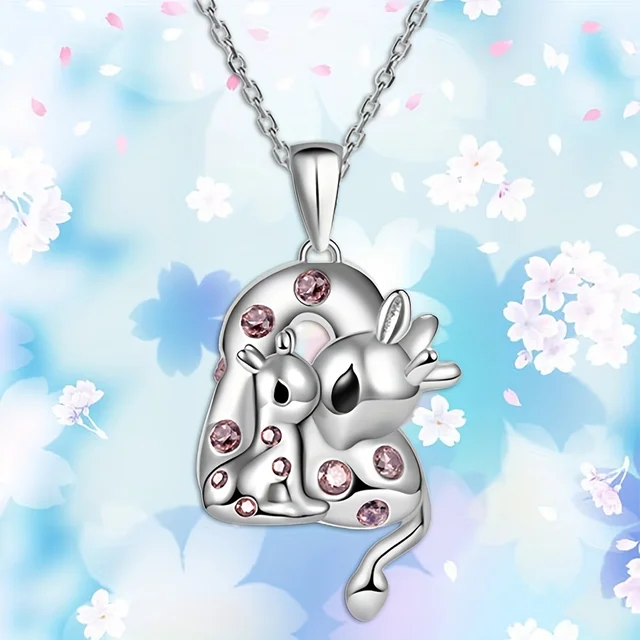 Fashion Geometric Simple Sweet Bow Floral Pendant Alloy Necklace Jewelry Accesso