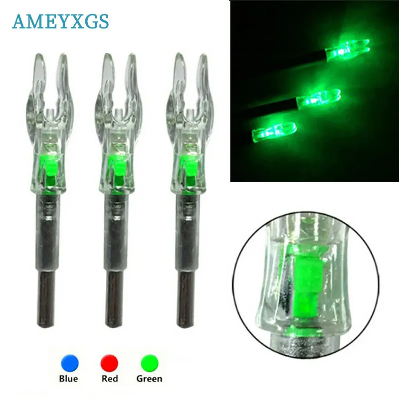 Encoche Lumineuse Pour Flèches SHARROW Encoche De Flèche Lumineuses Éclairé LED Lighted Encoche Pile Remplaçable 36h