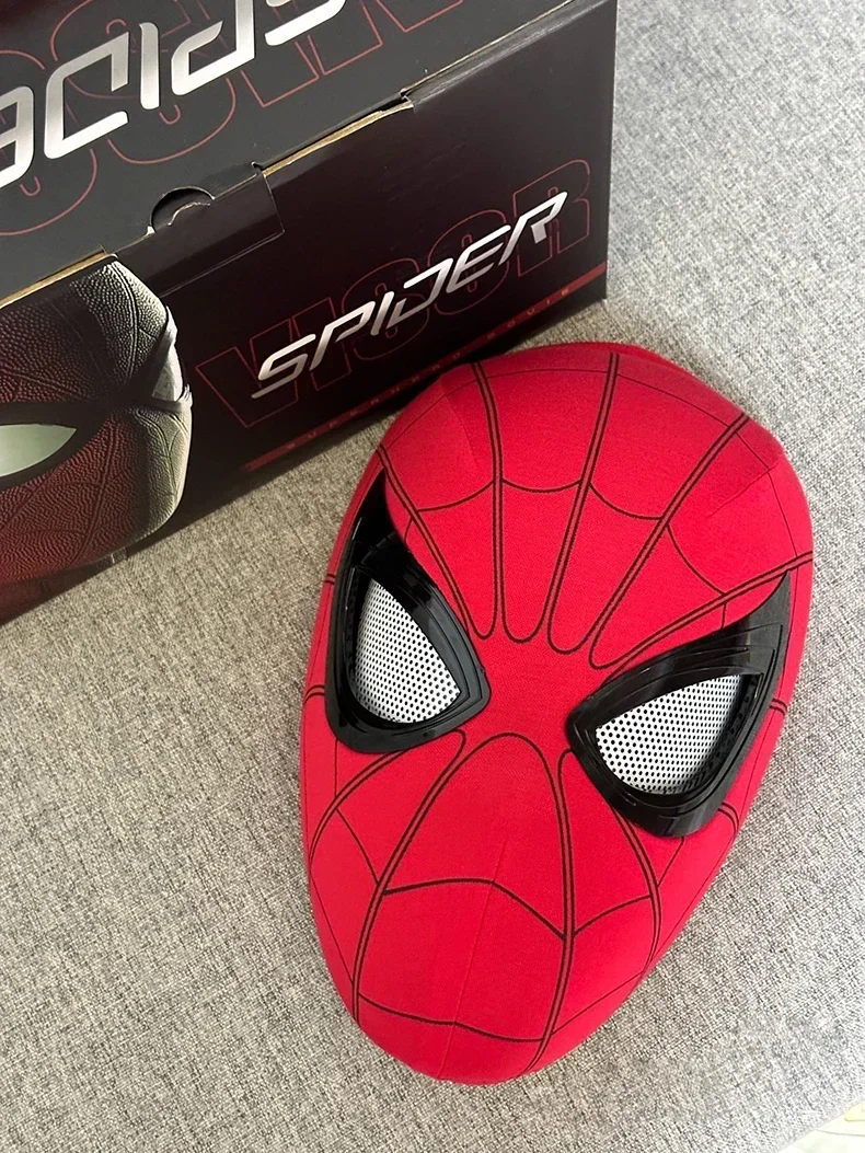 Spider Man Mask New Spider-man:no Way Home Spider Man Mask Luxury Helmet Rechargeable Remote Eyes Movable Mask Cosplay Decoration Gift Toys
