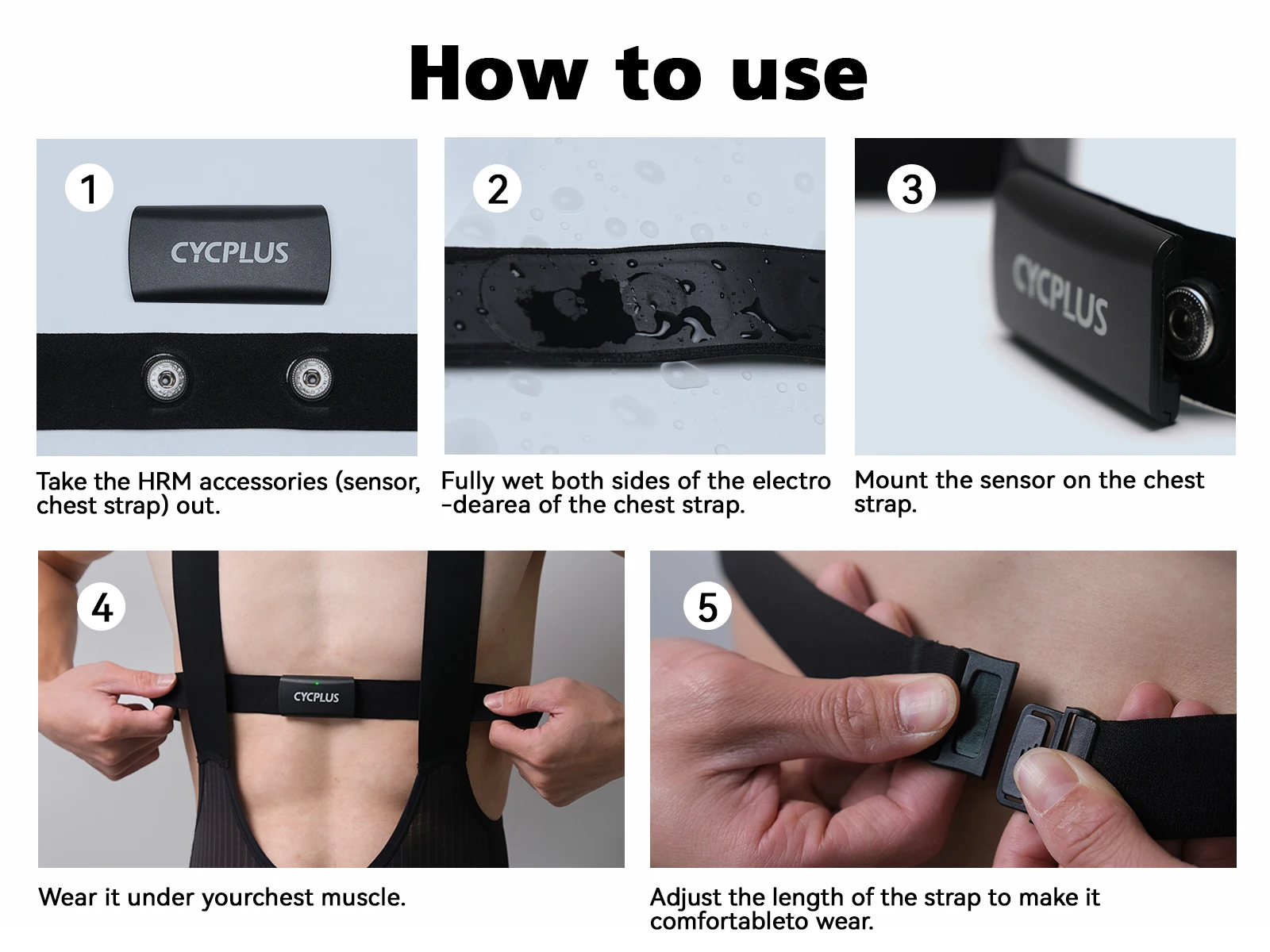 CYCPLUS H2 chest strap image 8