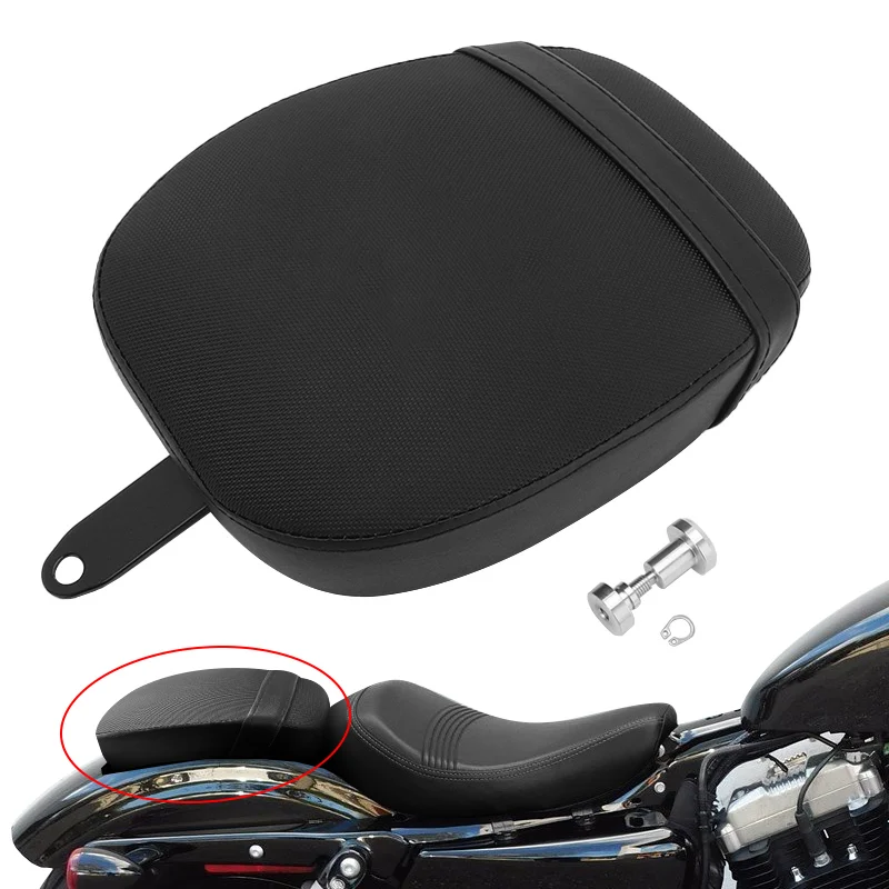 MotorcycleRearSeatCushionPassengerPillionSaddlePadsForHarley