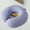2025 new knitted striped U-shaped neck pillow multi-function travel aircraft portable use pillow 5