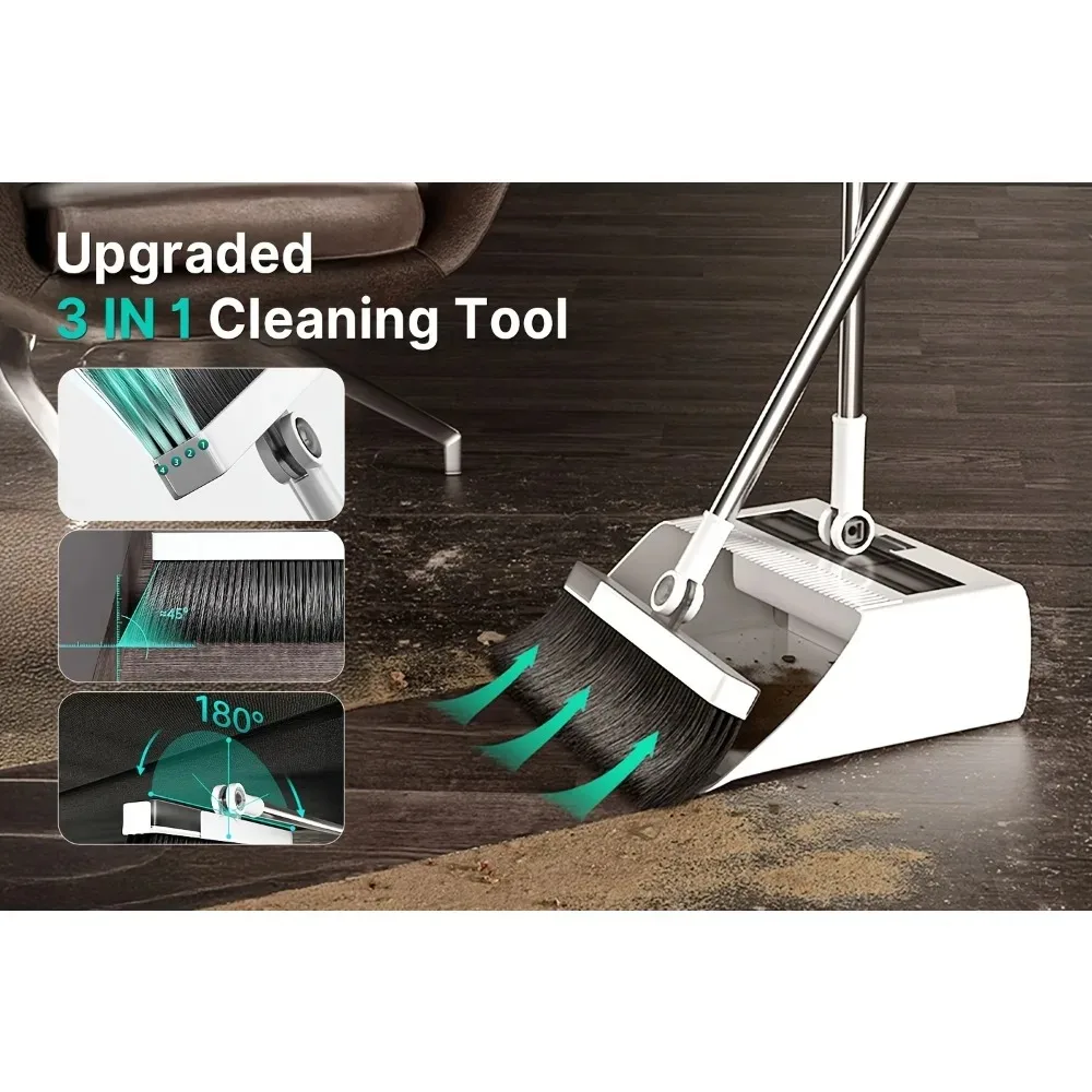 4-in-1 Broom Dustpan Set 2