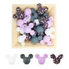 10Pcs Silicone Beads Heart Star Shape Baby Teething Beads Teether Prints Diy Pacifier Chain Necklace Nursing Chewable Beads 5