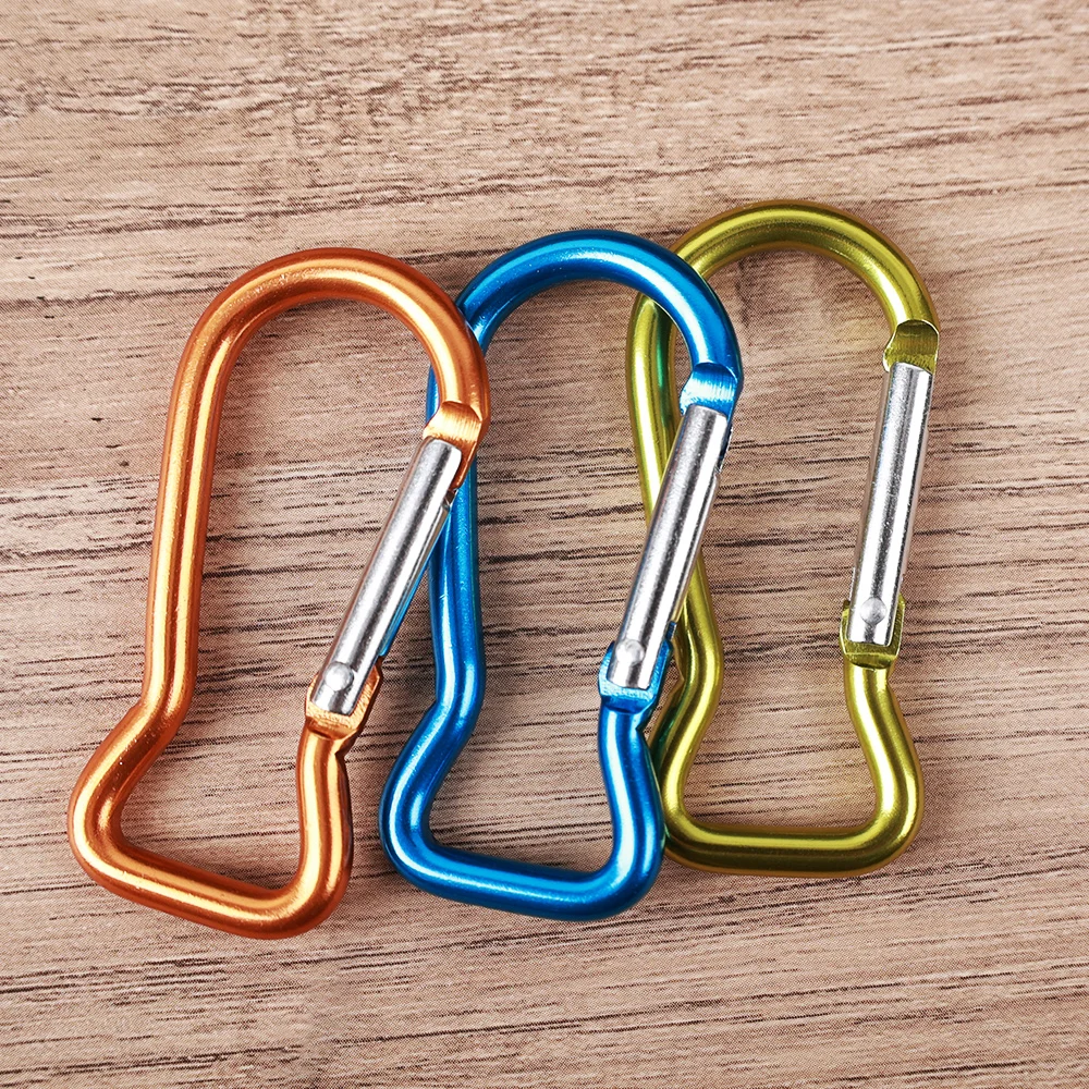 Lot De 10 Mousquetons En S – Acier Inoxydable, Verrouillables, 35x15x1,5 Mm, Charge Max 1,4 Kg, Pour Sac à Dos, Camping