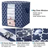Visual Large-capacity Clothing Storage Bag Storage Box with Handles and Zipper Dustproof and Waterproof Wardrobe Storage Bag 3