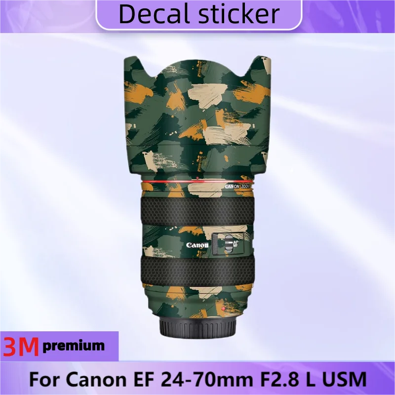 Per Canon Ef 24-70Mm F2.8 L Usm Lens Sticker Pellicola Protettiva Per Decalcomanie Per La Pelle Cappotto Protettivo Antigraffio Ef 24-70 2.8 F2.8 F/2.