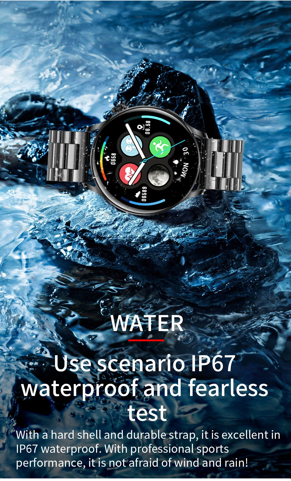2022 New Smart watch Men Full touch Screen Sports fitness watch Bluetooth is Suitable For Android ios Bluetooth Call Smart watch