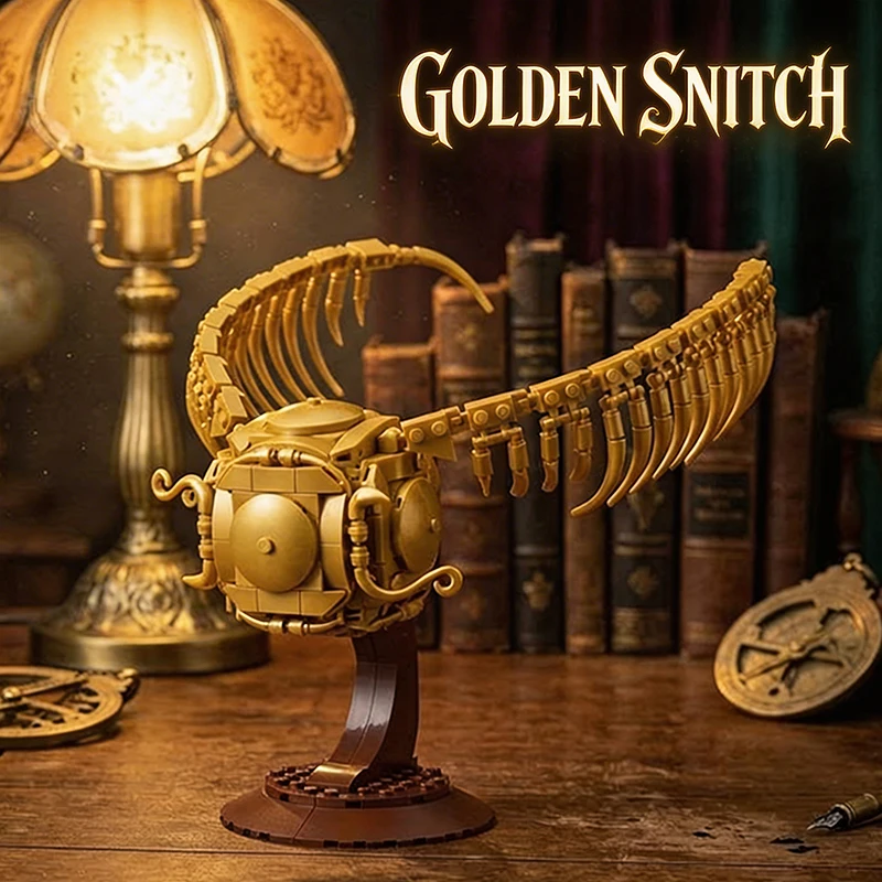 Goldener Schnatz MOC Bausteine Quidditch Kreatives Bauspielzeug Geschenke für Erwachsene Raumdekoration Klassische Film-Bausteine Sets