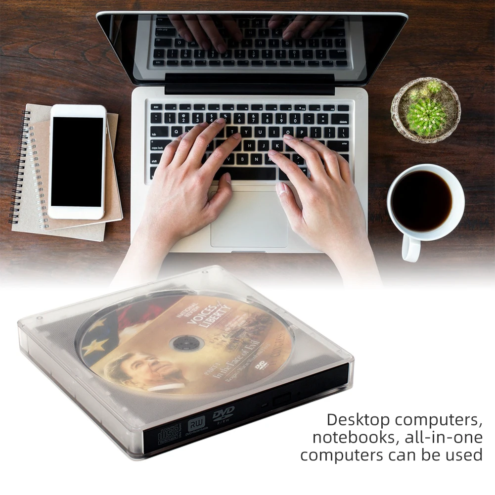 휴대용 CD/DVD 드라이브, USB 3.0 모바일 CD 박스, C타입 인터페이스 CD 녹음기, 데스크탑 노트북 맥북 게임 시스템 설치용