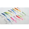 17pcs Mixed Color Raglou Fishing Sea Fishing Spinning Soft Lure Silicone Bait Shad Silicone Fishing Trolling Artificial Bait 4
