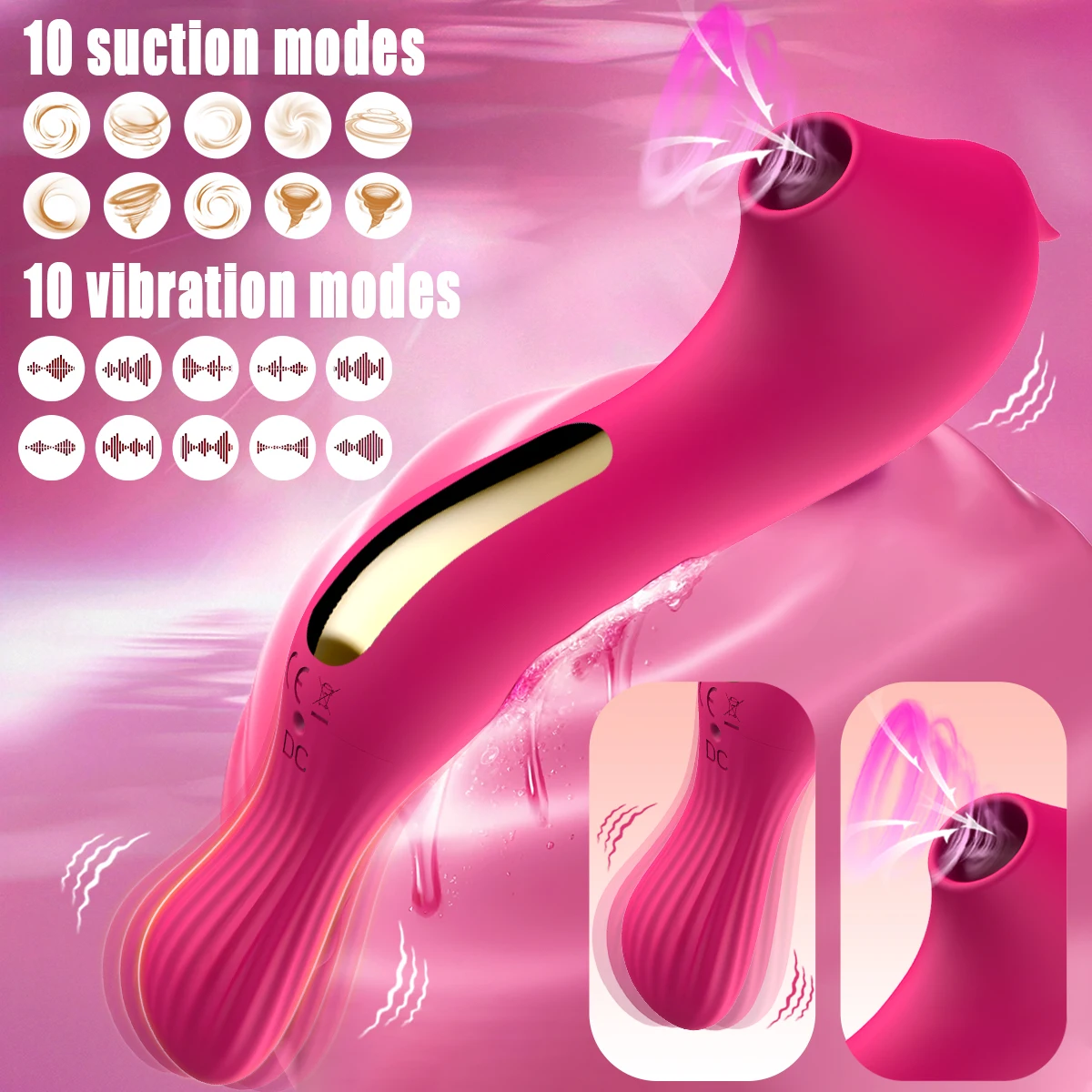 Vibrateur à succion pour g-spot et stimulation clitoridienne_voghion.com