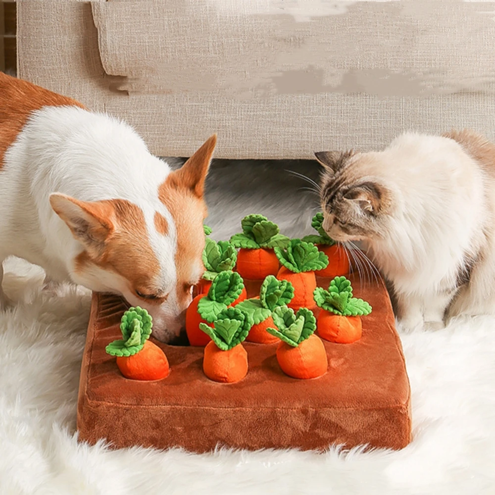 

Игрушка для домашних животных, жевательная игрушка с редисом, вокальная плюшевая игрушка для шлифовки зубов для собак и кошек, обучающая искусственная игрушка