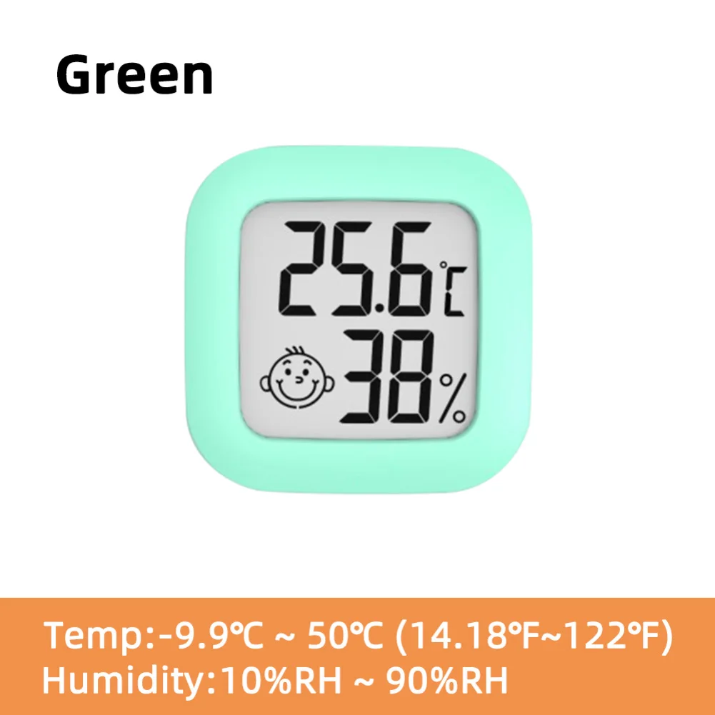 thumbnail image 1 of Mini Smiling Face Electronic Temperature And Humidity Meter Home Office LCD Temperature And Humidity Measuring Instrument, 1 of 4