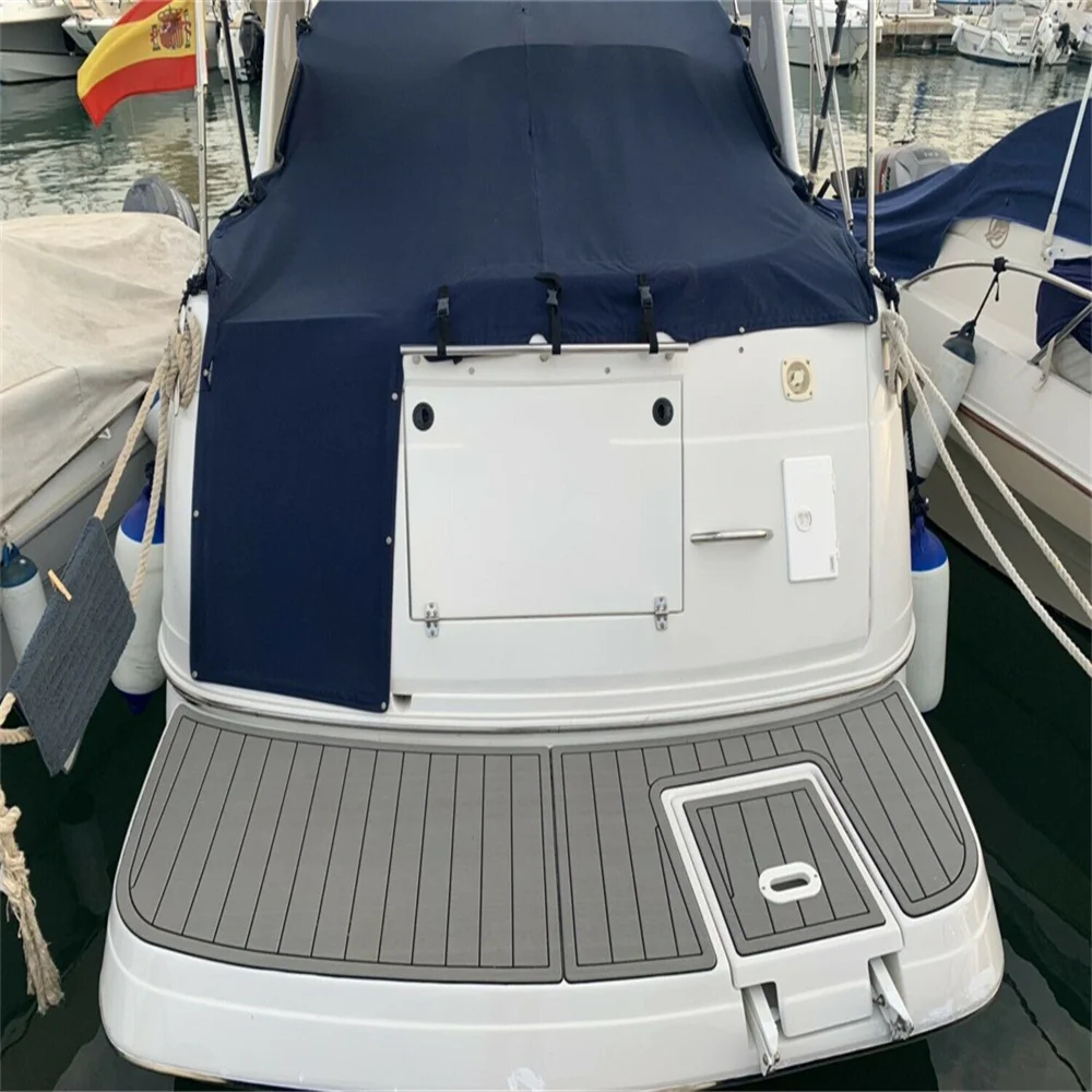 2006 Maxum SRE22 Swim Platform Cockpit Pad Boat EVA Foam Faux Teak Floor Mat SeaDek MarineMat Gatorstep Style Self Adhesive