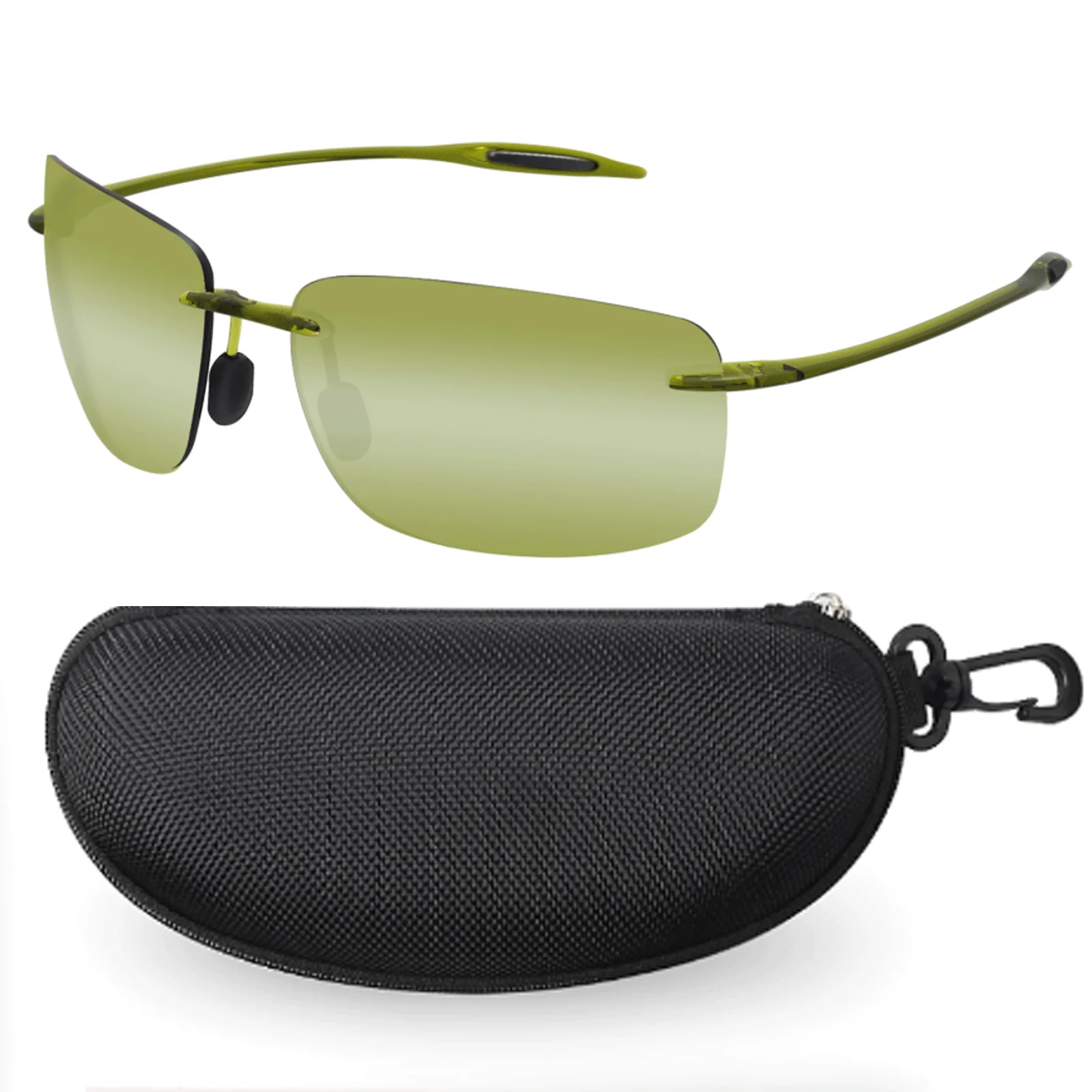 MAXJULI Polarisierte Klassische Sport Randlose Sonnenbrille Männer Angeln Fahren Männlich Rechteck Ultraleicht Rahmen Sonnenbrille UV400 MJ8009 – Detail 13