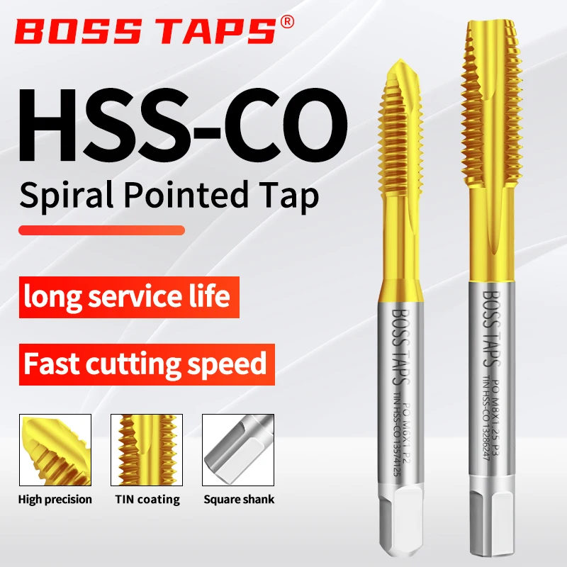 HSS-CO TICN Coating Forming Roll Pointed Spiral Fluted Tap M1 M1.4 M2 M3 M4 M5 M6 M8 M10 M12 Machine