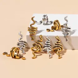 Wig Accessories Dirty Braid Cuff Charms Braided Hair Beads Cuffs Tubes Rings Snake Dreadlock Beads African Hair Rings