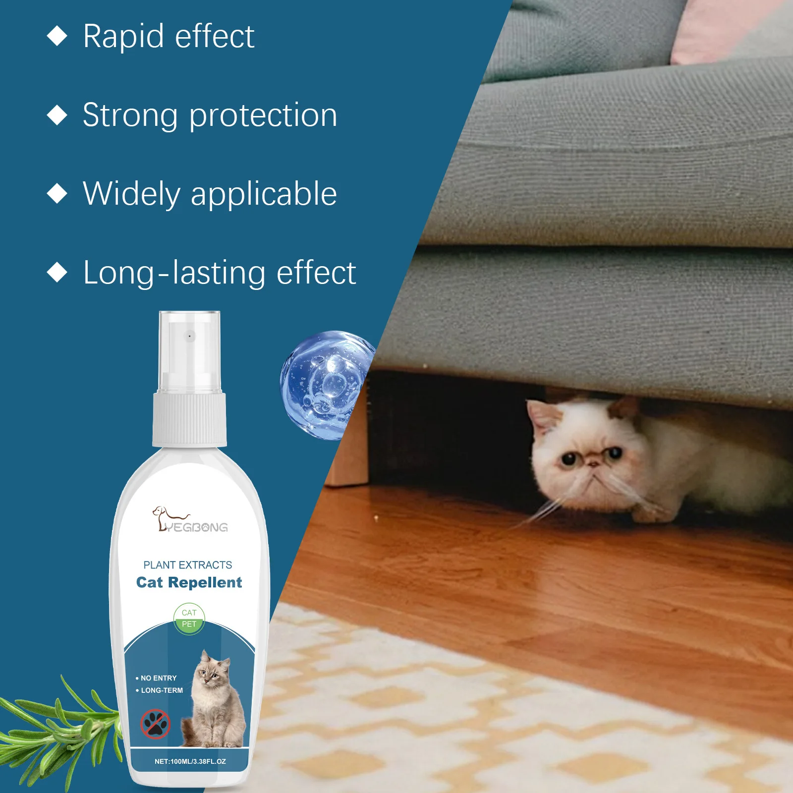 Cat Repellent Spray Anti Scratch Prevent Biting Scratching Stop Sofa Chew Gnaw Corrector Furniture Protect Pet Training Liquid 4