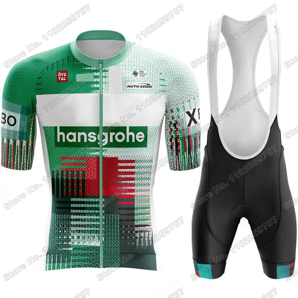 Популярный набор Джерси Hansgrohe Team 2022 для велоспорта летняя одежда рубашки