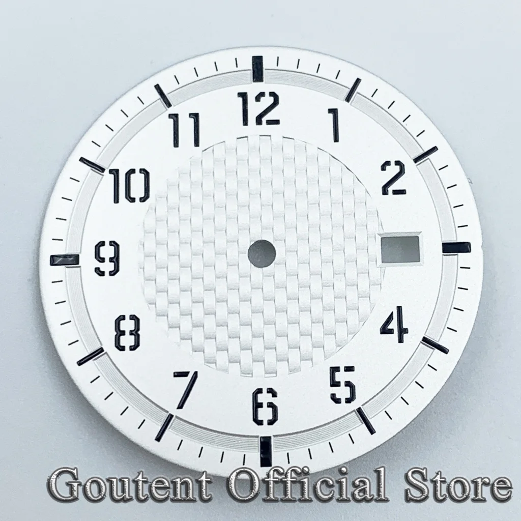 34mm Sterile Dial Black Gray Green White Watch Dial Fit NH35 Automatic Movement Watch Faces Watch Dial Accessories Watch Face Accessories