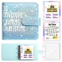 30 Envelope Challenge Binder, Savings Challenges Sheets Budget Binder With Cash Envelopes, Savings Challenges Binder 2