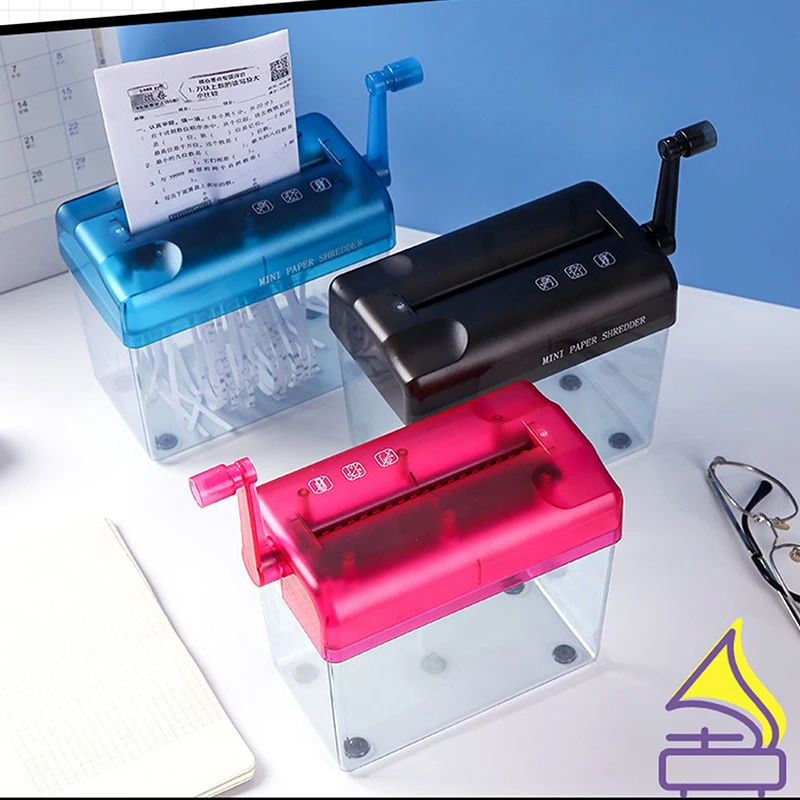 Description Picture 6 of itemMini Manual Paper Shredder A6 Office Document Destroyer Receipts Tickets Thick Cardstock Cutting Machine 18x15x10.5cm