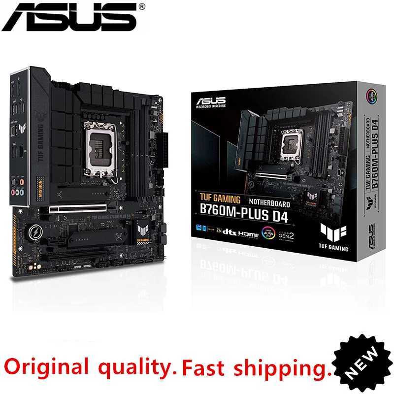 Nuovo Per Intel B760 Per Asus Tuf Gaming B760M-Plus D4 Lga 1700 Ddr4 Supporto Per Scheda Madre Desktop Originale 12300F 12400
