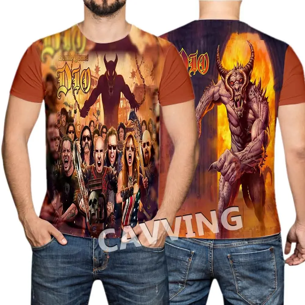 

New Fashion Women/Men's 3D Print DIO Band Casual T-shirts Hip Hop Tshirts Harajuku Styles Tops Clothing