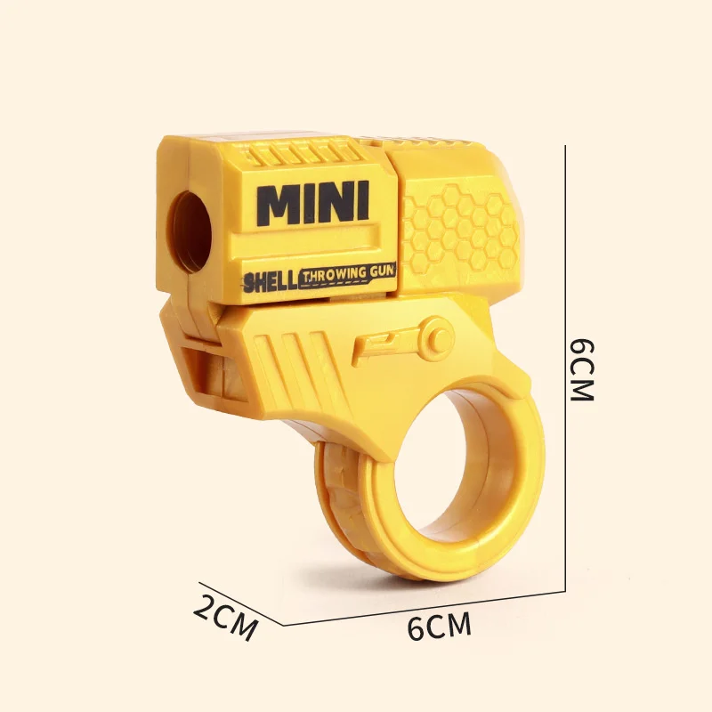 Gravity Straight Jump Soft Bomb Gun Fidget Toys 3D Printed Gun Non-Firing Cub Children Decompression Stress Reliever-2pcs