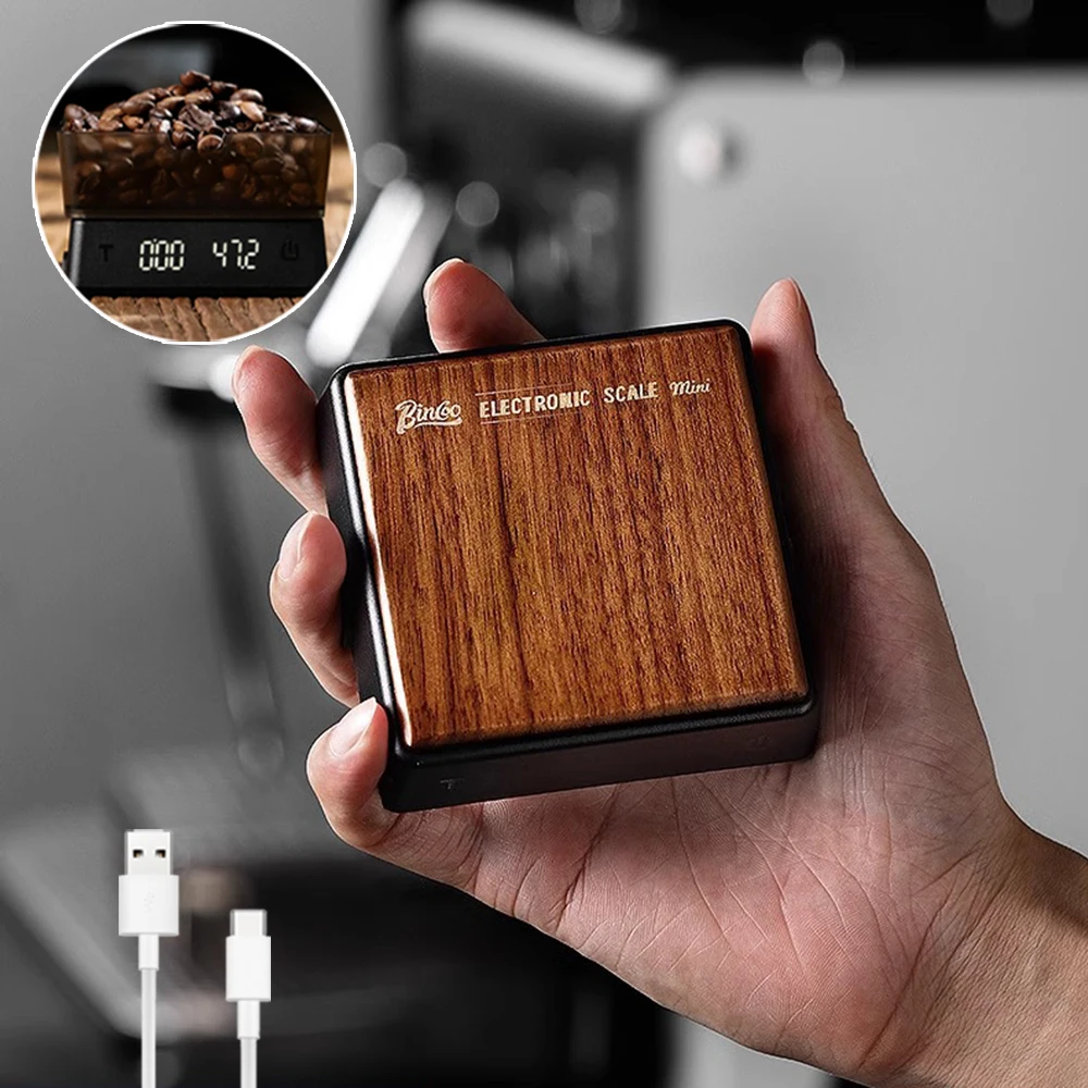 Digital Coffee Scale High Precision Rechargeable Mini Scale Coffee Bean Weighing Professional Barista Accessories Easy Carry 1