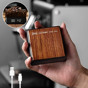 Digital Coffee Scale High Precision Rechargeable Mini Scale Coffee Bean Weighing Professional Barista Accessories Easy Carry 1