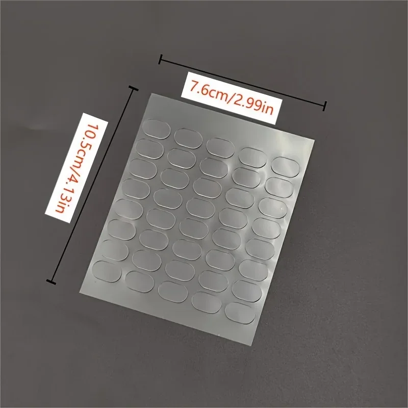 200pcs Transparent Double-Sided Tape Pads - Non-Marking, Anti-Skid Adhesive for DIY Projects & Model Car Decor Double