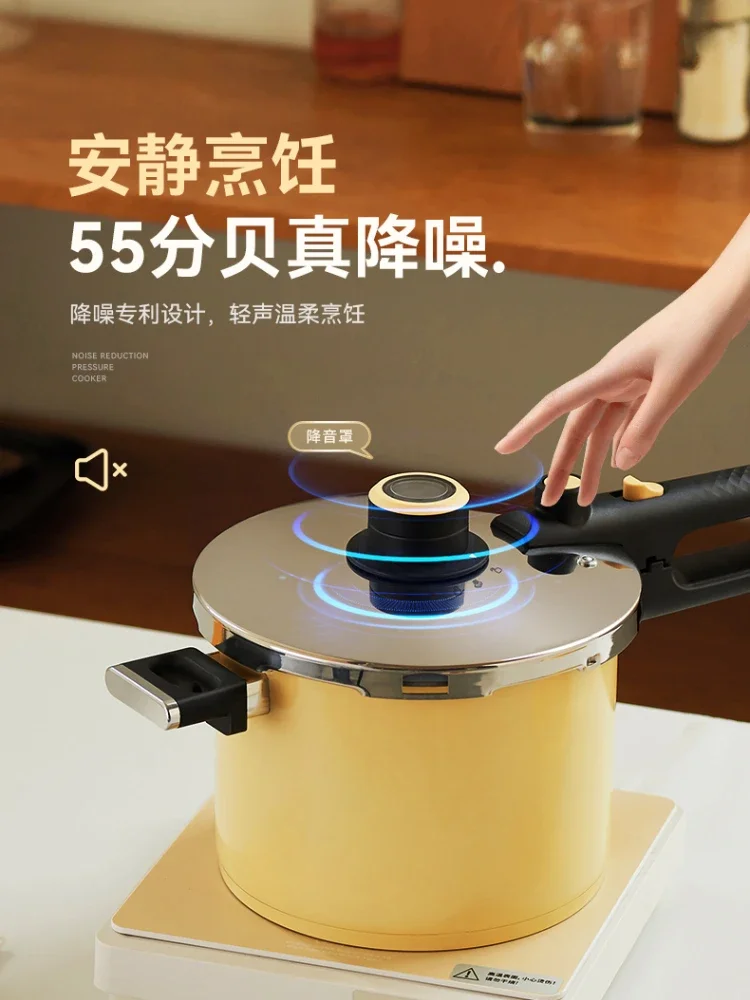 household small micro pressure cooker gas induction cooker universal Pressure explosion-proof large capacity stew soup