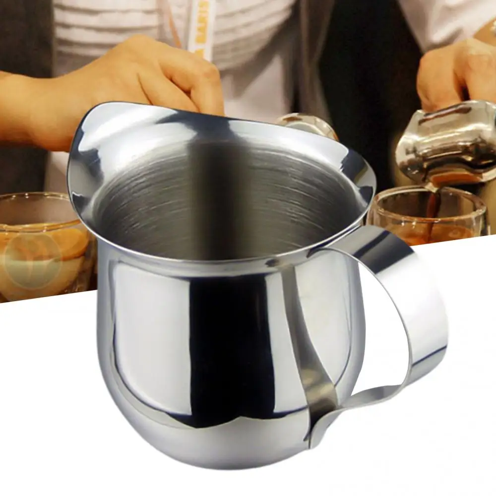 60/90/150/240ml Milk Jugs Stainless Steel Milk Frothing Jugs Coffee Pitcher Pull Flower Cup Cappuccino Coffee Pot Espresso Cups milk frother jug milk frothing jug