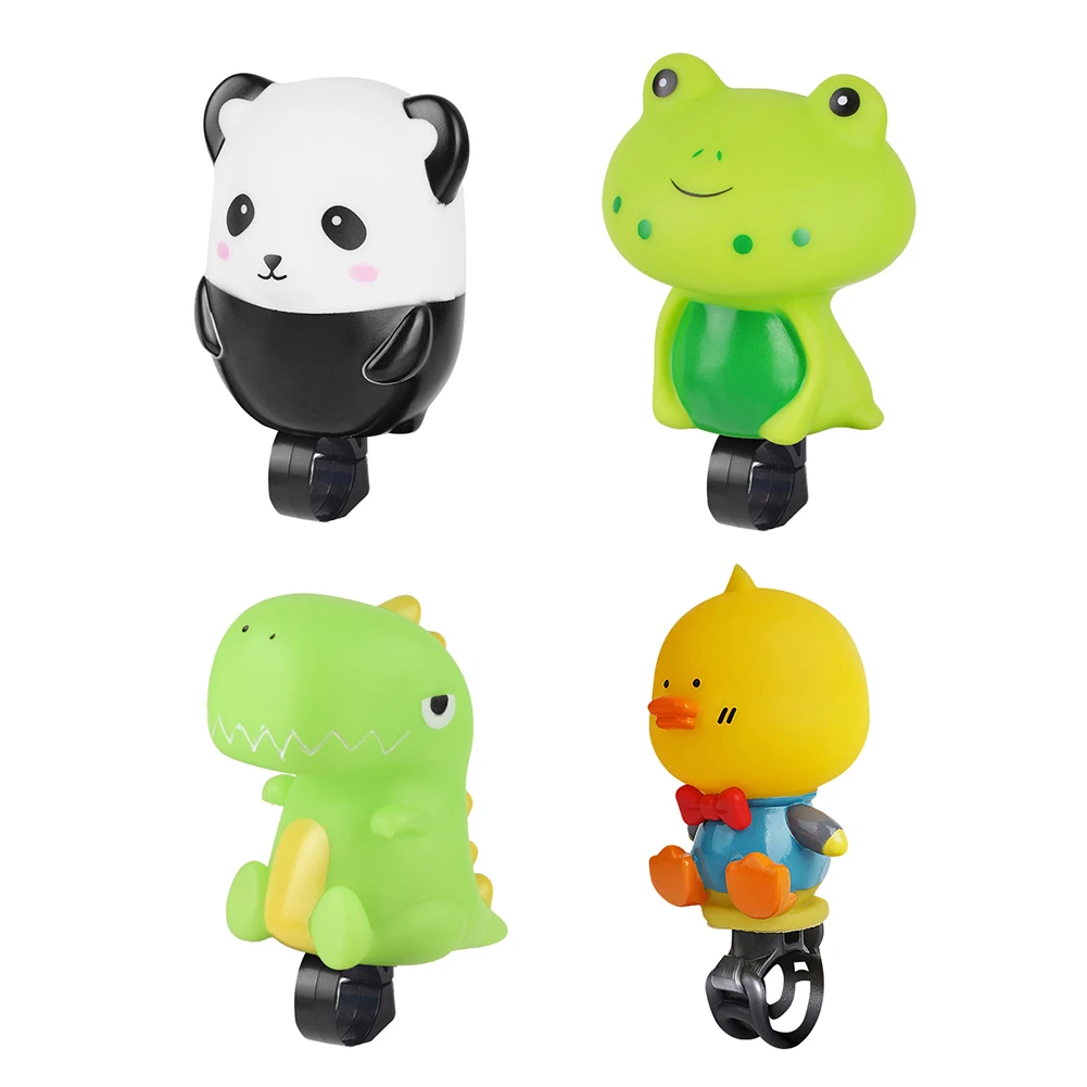 1Pc Creative Cartoon Dinosaurs Animals Air Horn Children Balance Bike Scooter Bell Super Loud Bicycle Bell Bicycle Accessories