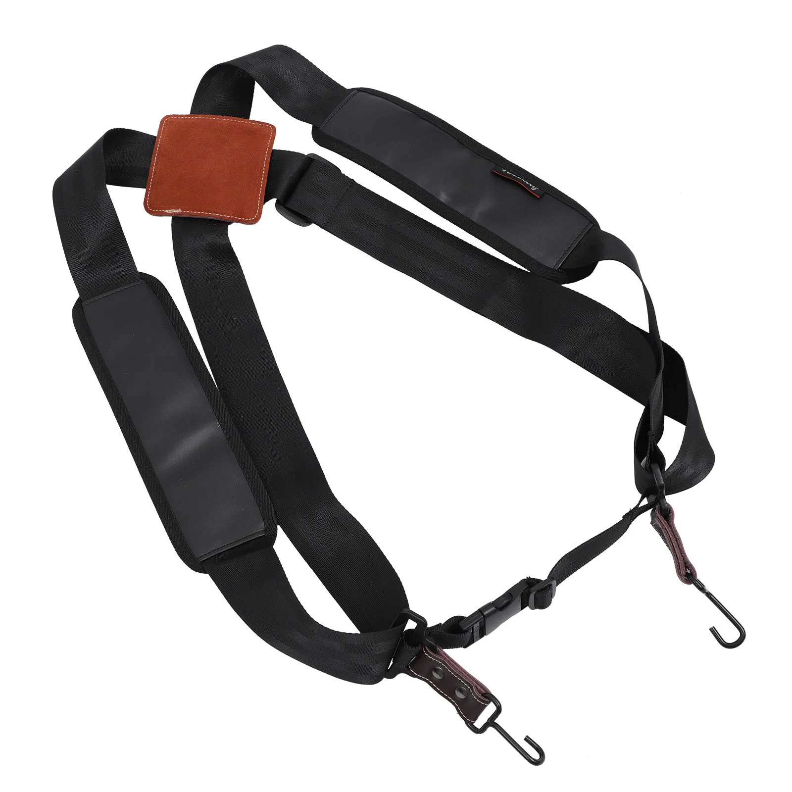

1 Pc Foldable Polyester Cowhide Double Shoulder Strap for Drum Instrument