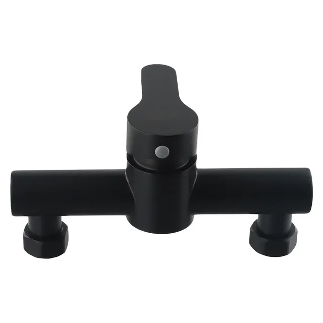 Cabine de douche murale en acier inoxydable 304, pièce de salle de bain noire – Image 6