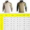 Outdoor Tactical Shirts Hiking Tops Men Clothing CP Camo Long Sleeve T-Shirts Climbing Shirt Cotton Hunting Clothes 2