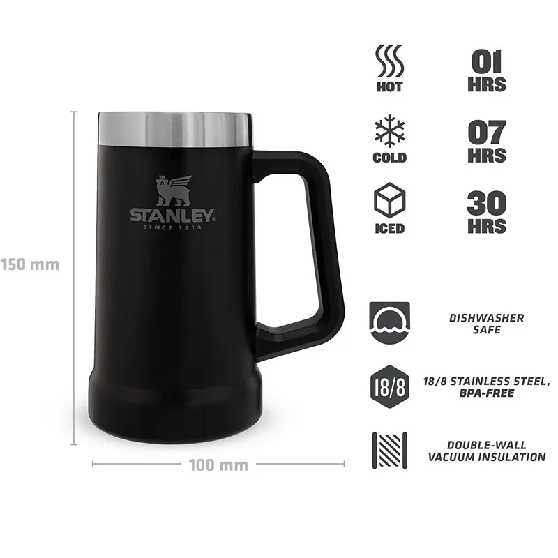 709ml Stanley Thermal Mug Original White Ice Drink For 20 Hours Immediate  Shipping - Insulation Cup - AliExpress